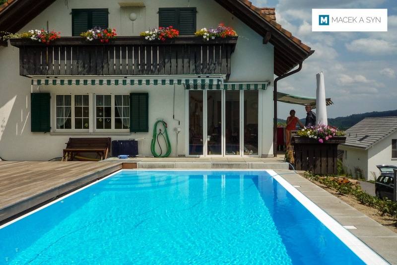 Swimming pool 3,8 x 7,8 x 1,4m, Schafisheim, kanton Aargau, Switzerland, Realization 2013